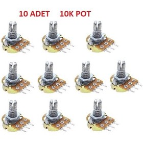 Resim 10K Pot (Potansiyometre) 10 Adet 
