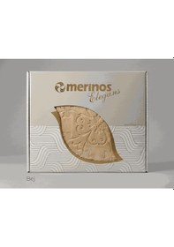 Resim Merinos Elegans Çift Kişilik Battaniye Bej Duman 