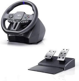 Resim Coverzone Direksiyon Seti – 900° Dönüş, Çift Motorlu Titreşim, 16-Bit Manyetik Encoder, Rgb Işıklı Geri Bildirim, Hall Sensörlü Metal Pedal, Pc Ps4 Xbox Uyumlu Gerçek Sürüş Deneyimi Pxn V900 Gen2 