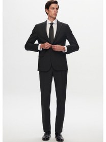 Resim D's Damat Ds Damat Slim Fit Antrasit Yünlü Travel Takim Elbise 4he05ob35577m Antrasit 