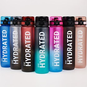 Resim 1000ml Büyük Kapasiteli Su Bardağı, Saplı, Fitness İçin Uygun, Taşınması Kolay, 32oz Düz İçme Su Bardağı, Sızdırmazlık Yok 