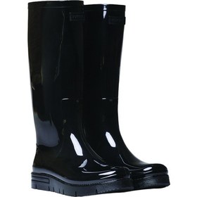 Resim Negro Bot Yağmur Kadın Clermont Toni Pons Raın Boots In Glossy Rubber Siyah 