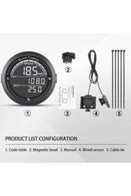 Resim SARİSSA BİSİKLET Sarissa Kablolu Büyük Ekran Dijital Kilometre Sayacı Su Geçirmez Bisiklet Bilgisayarı 