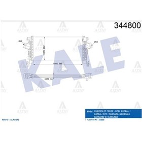 Resim Turbo Radyatörü Intercooler Astra J 09-16 / Cruze 11-14 / 1.3 Cdtı-1.4t-1.6t 1302144 
