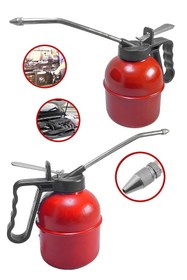 Resim Craftex Profesyonel Endüstriyel Kırmızı Metal Yağdanlık 500cc 