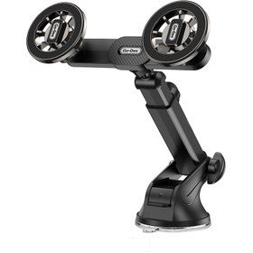 Resim Go Des GD-HD363 360 Derece Dönebilen Uzatılabilir 2in1 Araç Telefon Tutucu - Siyah 