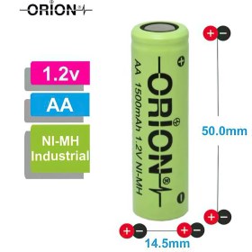 Resim Orion 1.2V Ni-Mh AA 1500 mAh Şarj Edilebilir Kalem Pil 