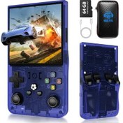 Resim R36max Retro Elde Taşınabilir Oyun Konsolu - 64gb Dahili 18000+ Oyun, 4,0 İnç Mavi Amerika Birleşik Devletleri 
