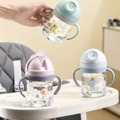 Resim Çizgi Film Spor Su Şişesi Pipetli, Sıçramaya Karşı Korunaklı, Vantuz Saplı, Taşınabilir PC Malzeme, Kapaklı Mühür, Şarj Edilmemiş - Dış Aktiviteler, Seyahat Kupası için İdeal|Çizgi Film Temalı Şişe|Kolay Tutuş Tasarımı 