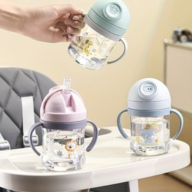 Resim Çizgi Film Spor Su Şişesi Pipetli, Sıçramaya Karşı Korunaklı, Vantuz Saplı, Taşınabilir PC Malzeme, Kapaklı Mühür, Şarj Edilmemiş - Dış Aktiviteler, Seyahat Kupası için İdeal|Çizgi Film Temalı Şişe|Kolay Tutuş Tasarımı 