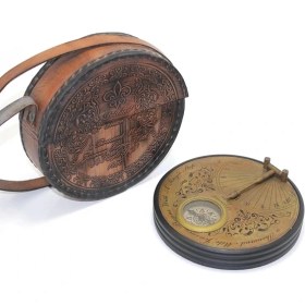 Resim Deri Kılıflı Pirinç Pusula 15751A 