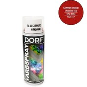 Resim dorf Kırmızı Sprey Boya Karmen Kırmızı Akrilik Ral3002 400ml 