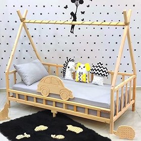 Resim Markaawm Montessori Yatak Çocuk Karyola Nirvana Araba 90X190 