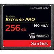 Resim SanDisk 256GB Extreme Pro CompactFlash 160MB/sn Hafıza Kartı 