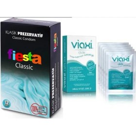 Resim Fıesta Prezervatif Klasik 12 Adet+Viaxi Glide Jel 5*5 ml 