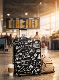 Resim Bag & Go Store Valiz Koruyucu Kılıf Esnek Likralı Bavul Kılıfı Çizilmelere Karşı Koruma 