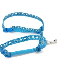 Resim TeknoKesgin KESGİN MARKET®Parlak Kedi Gezdirme Göğüs Tasması 