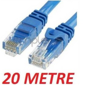 Resim Cat6 Kablosu Ethernet Lan Internet 20 Metre 4518P Modem Rj45 