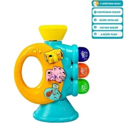 Resim Kaia Life JLG-855-38A Işıklı ve Müzikli Trompet Bebek - 1 Adet Stokta Olan Gönderilir 