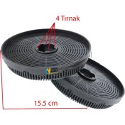 Resim Vinola Aspiratör Karbon Filtresi 15.5 cm 4 Tırnaklı 