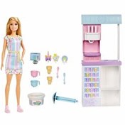 Resim Barbie Dondurma Dükkanı Oyun Seti HCN46 