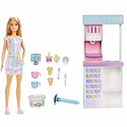 Resim Barbie Dondurma Dükkanı Oyun Seti HCN46 