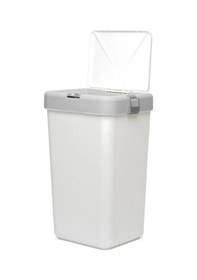 Resim Çamaşır Sepeti Bas-çek Kirli Çamaşır Kutusu 40 Litre Gri Beyaz 