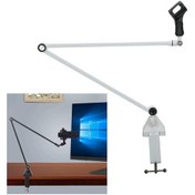 Resim Maoyaya Suntek Mikrofon Boom Kolu Standı Masaya Montajlı, Beyaz 