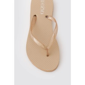 Resim Havana Simli Altın Bayan Parmak Arası Terlik 