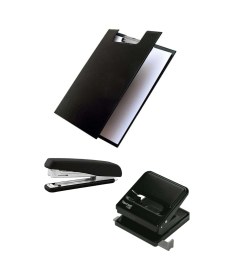 Resim Evrak Rafı Metal 4'lü Mekanizma Perfore 3'lü Set Ve Zımba Makinası Ergonomik Tasarım Kaneks Diğer 
