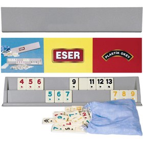 Resim Epilons Yetişkin Büyük Boy Plastik Okey Takımı 