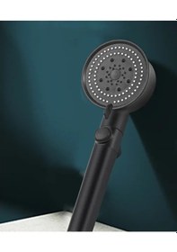 Resim 5 Fonksiyonlu Stop Düğmeli Duş Başlığı, 150 Cm Duş Hortumu Ve Maf 