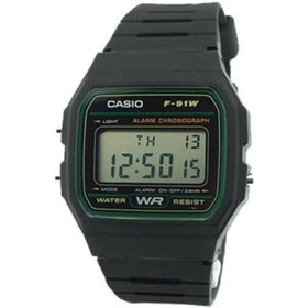Resim Casio F-91W-3DG ERKEK KOL SAATİ 