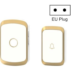 Resim Cacazı A20 Akıllı Ev Kablosuz Kapı Zili Dijital Müzik Uzaktan Kumandalı Kapı Zili, Stil: Ab Tak Altın 