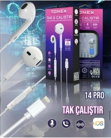 Resim Teffe Ios Se 2020 Lightning Girişli Kulaklık Direk Çalışır Bluetooth Tonex 
