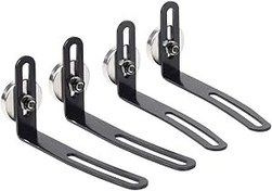Resim Hanzete 4 ADET RC Araba Kabuk Montaj Metal L-Braketi için Mıknatıs ile Rat SCX10 90046 D90 1/10 RC Paletli Araba 