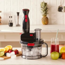 Resim Karaca Pro-Multimax Mutfak Robotu Black Red 2000 W 