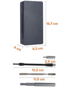 Resim DepoMega 91 Parça Bilgisayar Gözlük Saat Telefon Elektronik Tamir Tornavida Seti Özel Katlanır Kutulu 