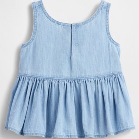 Resim Mavi Fiyonk Denim Bluz - Mavi / 4YRS 