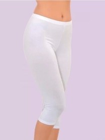Resim I Mer 4338 Bayan Kapri Tayt Beyaz 
