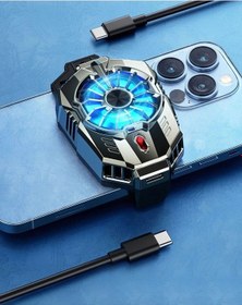 Resim Gaming Cep Telefon Sessiz Soğutma Fanı Radyatör Soğutucu İos Android Pubg Gaming Soğutucu Uyumlu 
