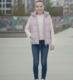 Resim Pina Kids Kız Çocuk Kapüşonlu Şişme Yelek 