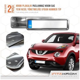 Resim intakrom Nissan Juke Krom Plakalık - Hummer Tip 2 Adet 