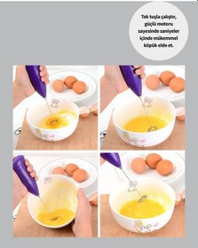 Resim Frappe Ve Cappuccino Maker Taşınabilir Pilli Köpürtücü Mikser Diğer 