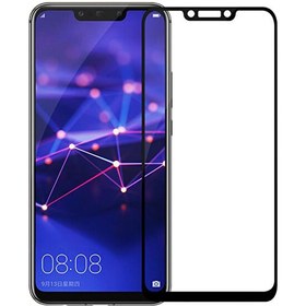 Resim Huawei Mate 20 Lite Tam Kaplayan Temperli Cam Ekran Koruyucu Siyah 