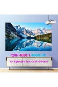 Resim KENLY P62 Full Hd Destekli Wifi & Ios & Android Cep Tel Yansıtma Mini Projeksiyon Cihazı 