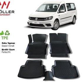 Resim Volkswagen Caddy Paspas 2010 2015 Arası 3d Havuzlu Paspas 