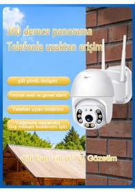 Resim 100w Wifi Güvenlik Kamerası, Bulut Depolama, Çift Yönlü Ses, İç/dış 