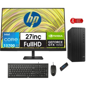 Resim Hp 290 Pro G9 Intel Core I7 13700 32GB 256GB SSD 4GB/GTX1650 27" Monitör Freedos Masaüstü Blgisayar 9624A8ET11+ZETTAUSBBELLEK 