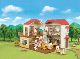Resim Sylvanian Families Kırmızı Çatılı Işıklı Şehir Evi 5302 